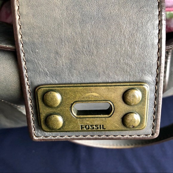 Rustic blue fossil bag - Picture 5 of 15